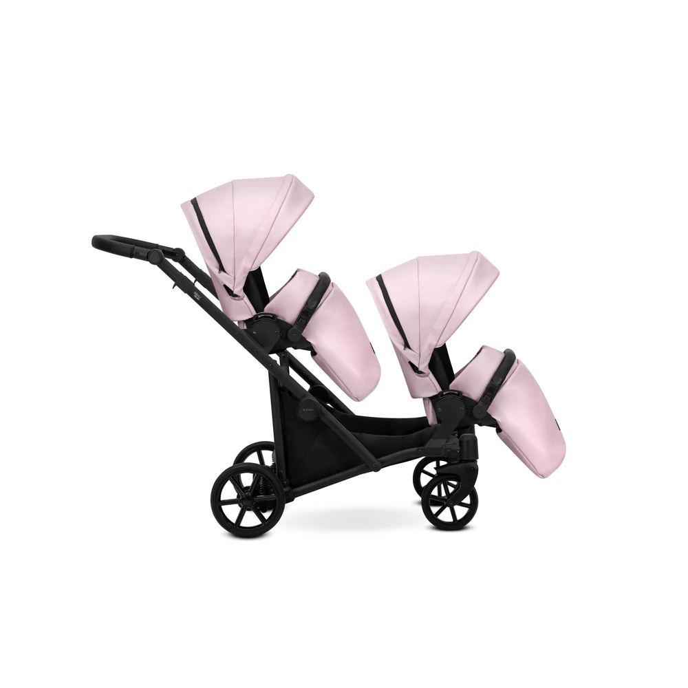 Ikerbabakocsi - Kunert Brav Duo 2in1 - Baby Pink ECO 15