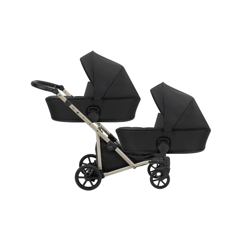 Iker babakocsi - Kunert Brav Duo 3in1 - Black ECO 11 - pezsgő vázzal
