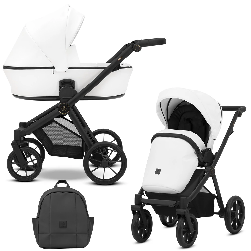 Kunert Brav alumínium vázas 2in1 babakocsi: 12 White Eco
