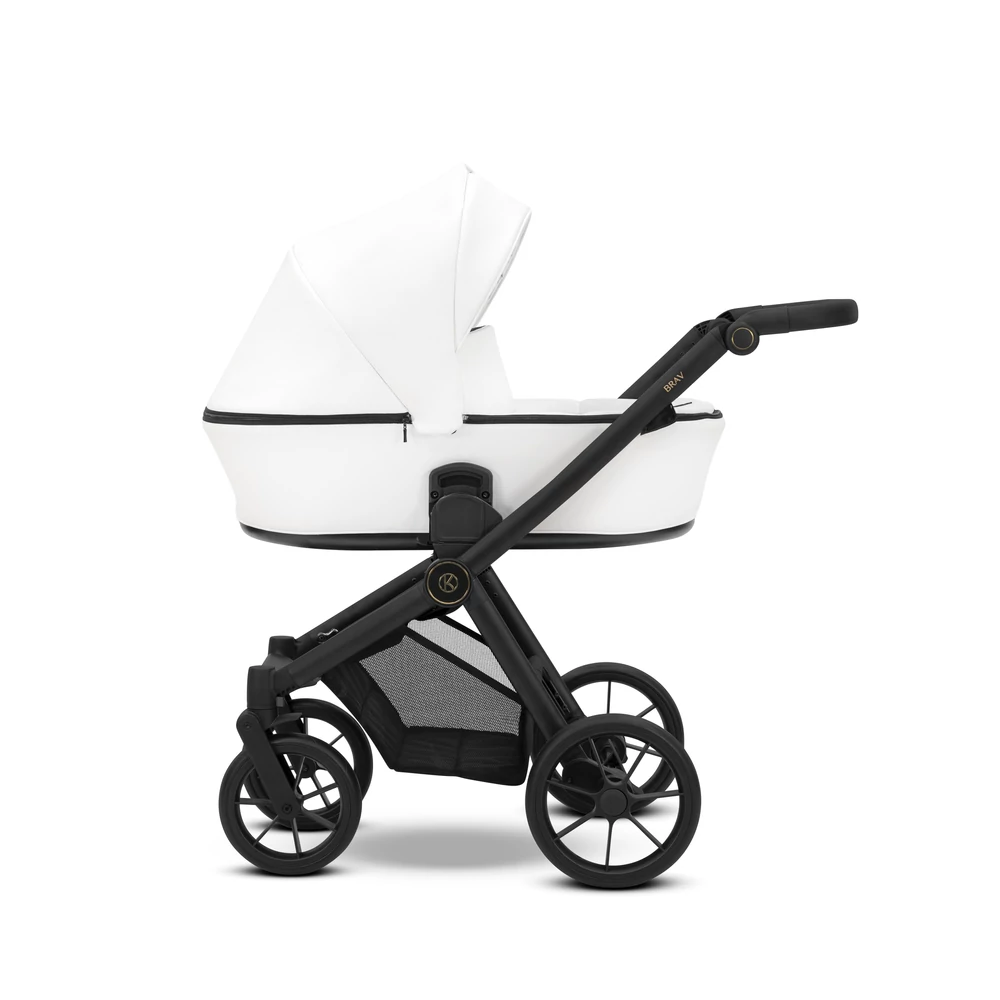 Babakocsi - Kunert Brav 2in1 - 12 White Eco - fekete vázzal