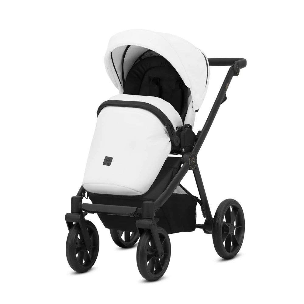 Babakocsi - Kunert Brav 2in1 - 12 White Eco - fekete vázzal