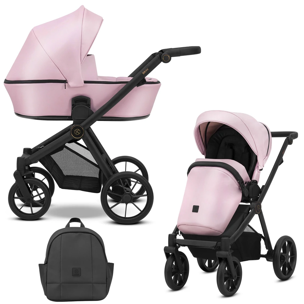 Kunert Brav alumínium vázas 2in1 babakocsi: 15 Baby Pink Eco