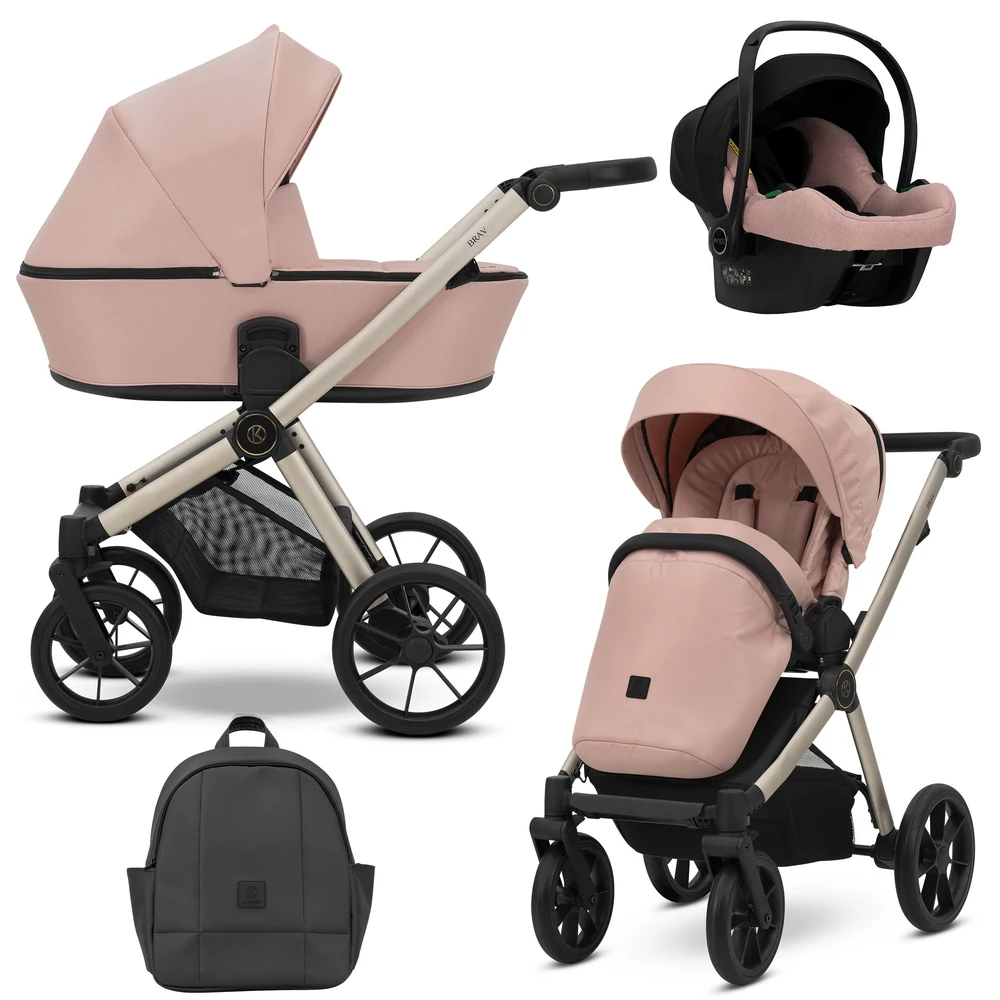 Kunert Brav alumínium vázas 3in1 babakocsi: 04 Pink