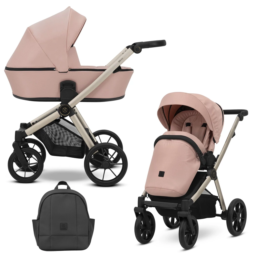 Kunert Brav alumínium vázas 2in1 babakocsi: 04 Pink