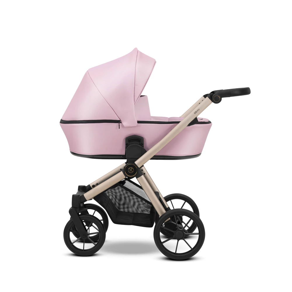 Babakocsi - Kunert Brav 2in1 - 15 Baby Pink Eco - pezsgő vázzal
