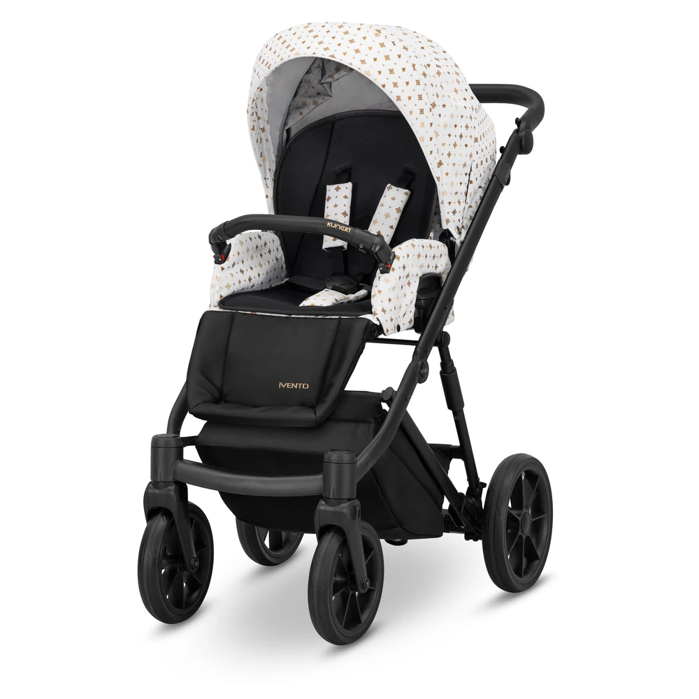 Babakocsi - Kunert Ivento GLAM 3in1 - 18 White Style - textil