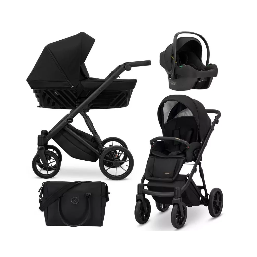 Multifunkciós babakocsi - Kunert Ivento 3in1 - 12 Deep Black