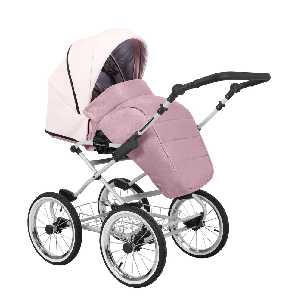 Babakocsi - Kunert Romantic 2in1 - szürke vázzal - 15 eco bőr