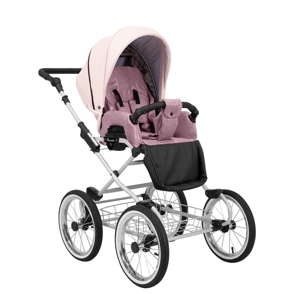 Babakocsi - Kunert Romantic 2in1 - szürke vázzal - 15 eco bőr