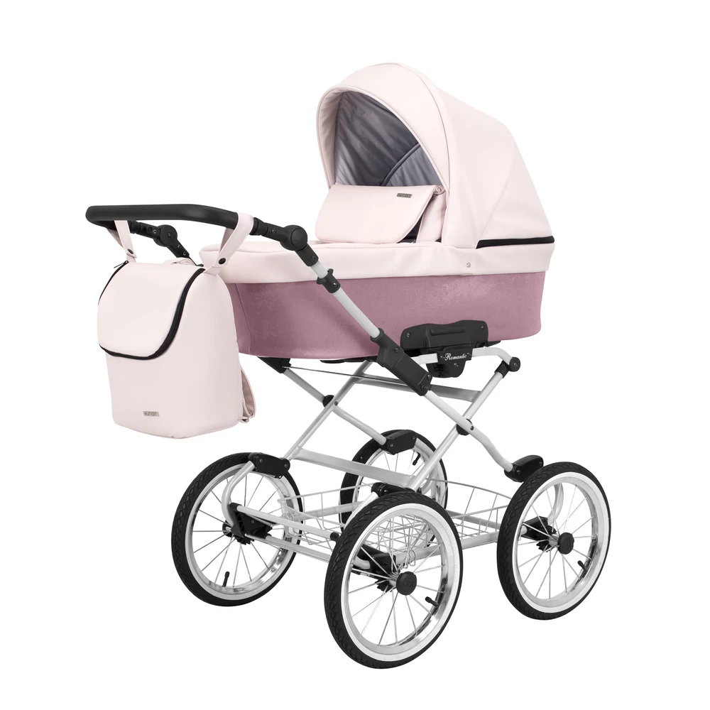 Babakocsi - Kunert Romantic 2in1 - szürke vázzal - 15 eco bőr