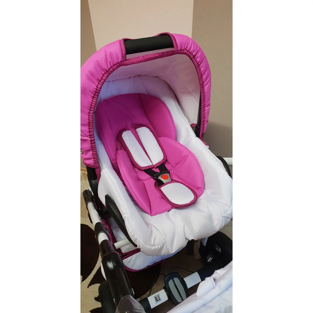 Berry Baby Lux 3in1 babakocsi szett (autós hordozóval és adapterrel): Z-10 -GÉL KERÉKSORRAL