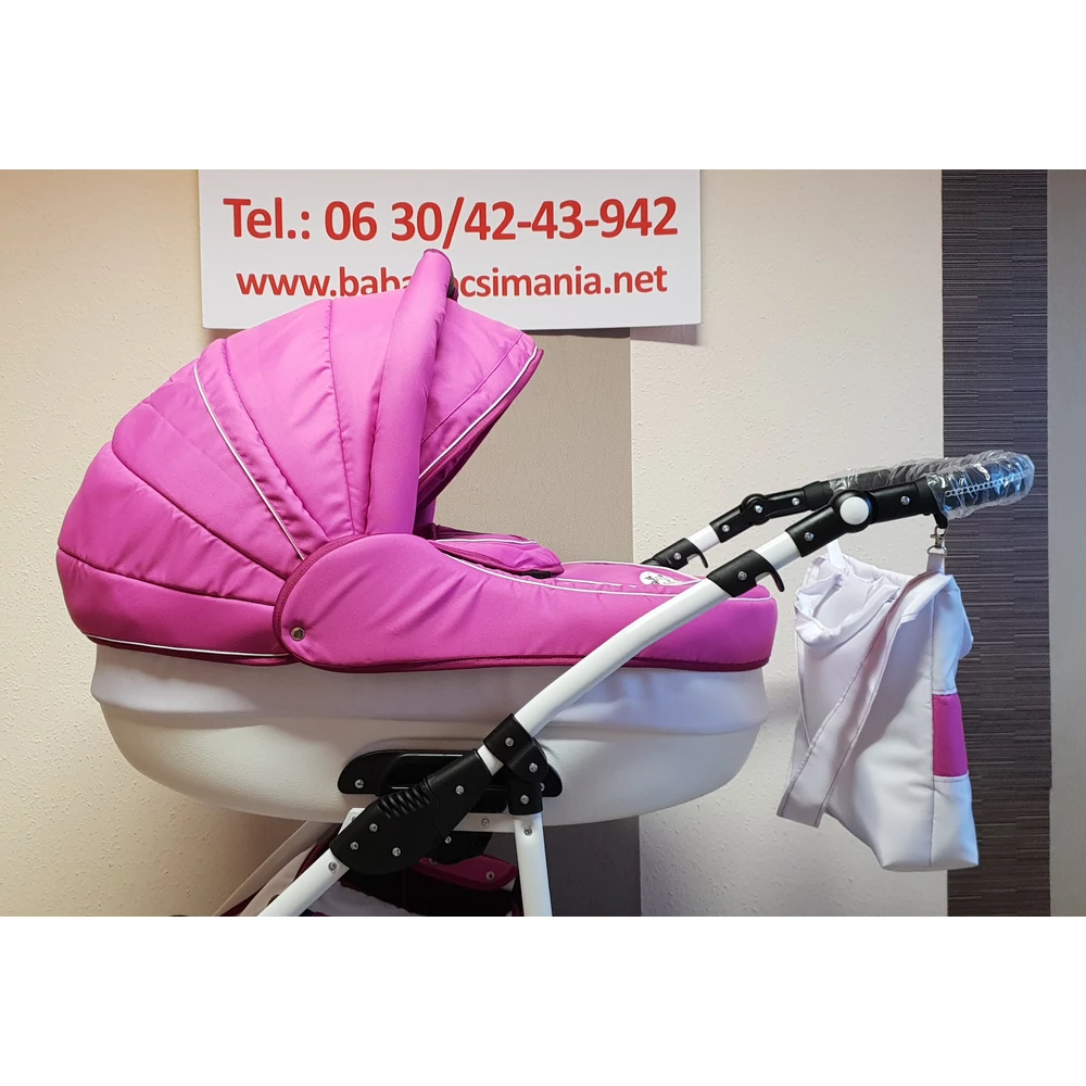Berry Baby Lux 3in1 babakocsi szett (autós hordozóval és adapterrel): Z-10 -GÉL KERÉKSORRAL