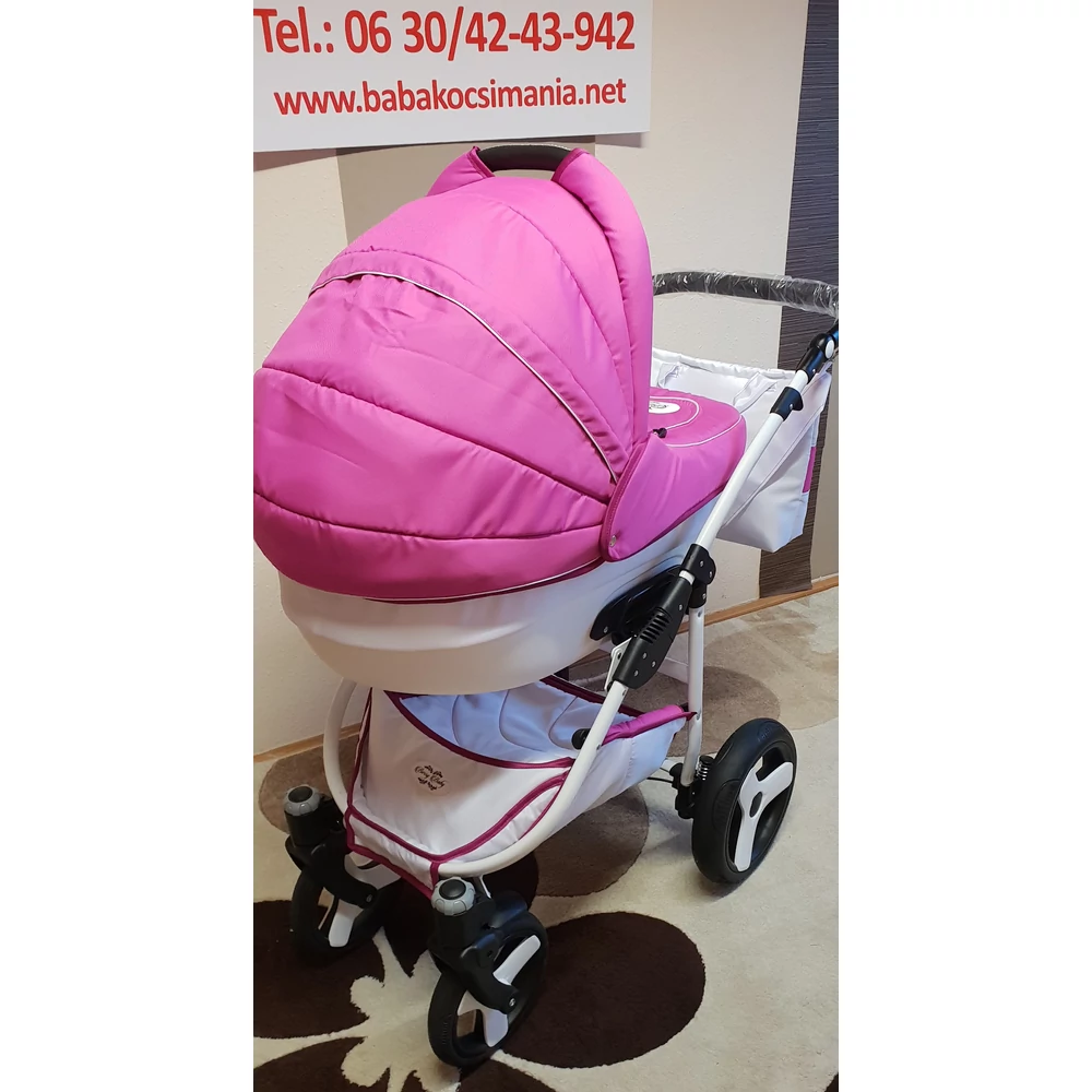 Berry Baby Lux 3in1 babakocsi szett (autós hordozóval és adapterrel): Z-10 -GÉL KERÉKSORRAL