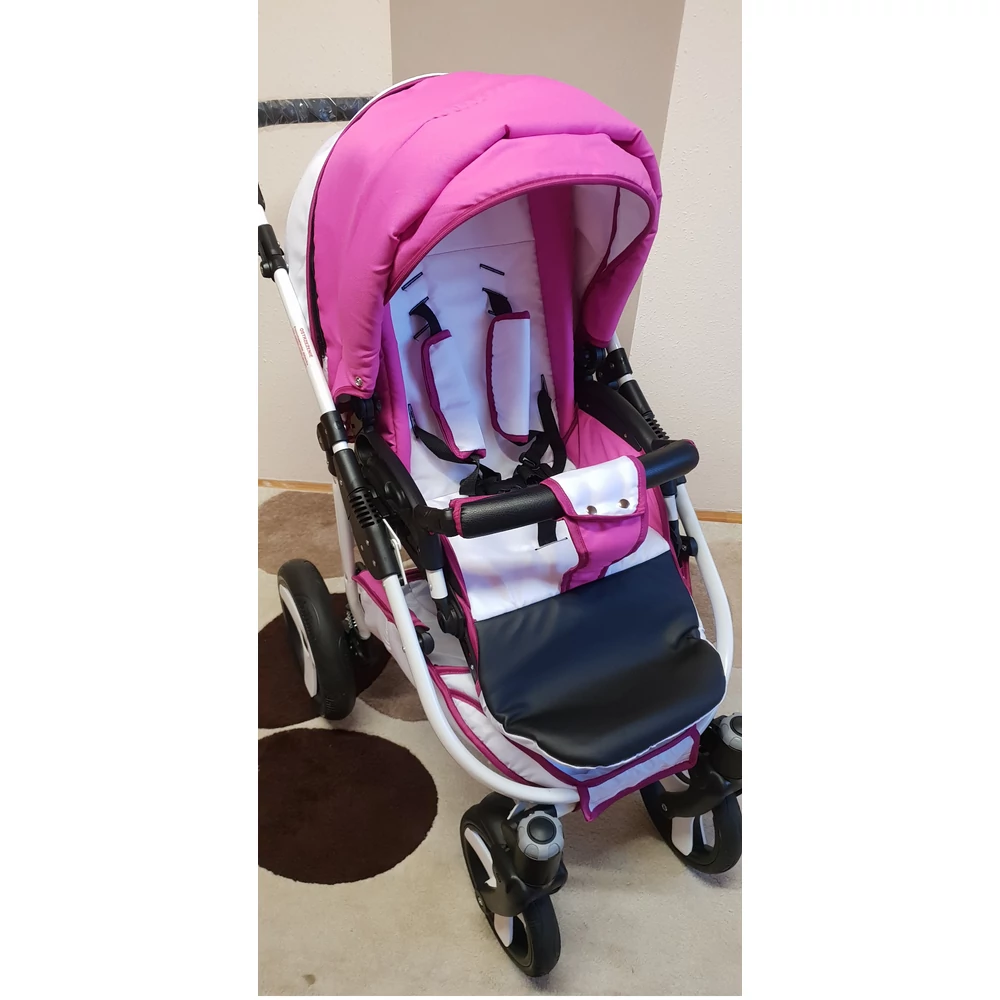 Berry Baby Lux 3in1 babakocsi szett (autós hordozóval és adapterrel): Z-10 -GÉL KERÉKSORRAL