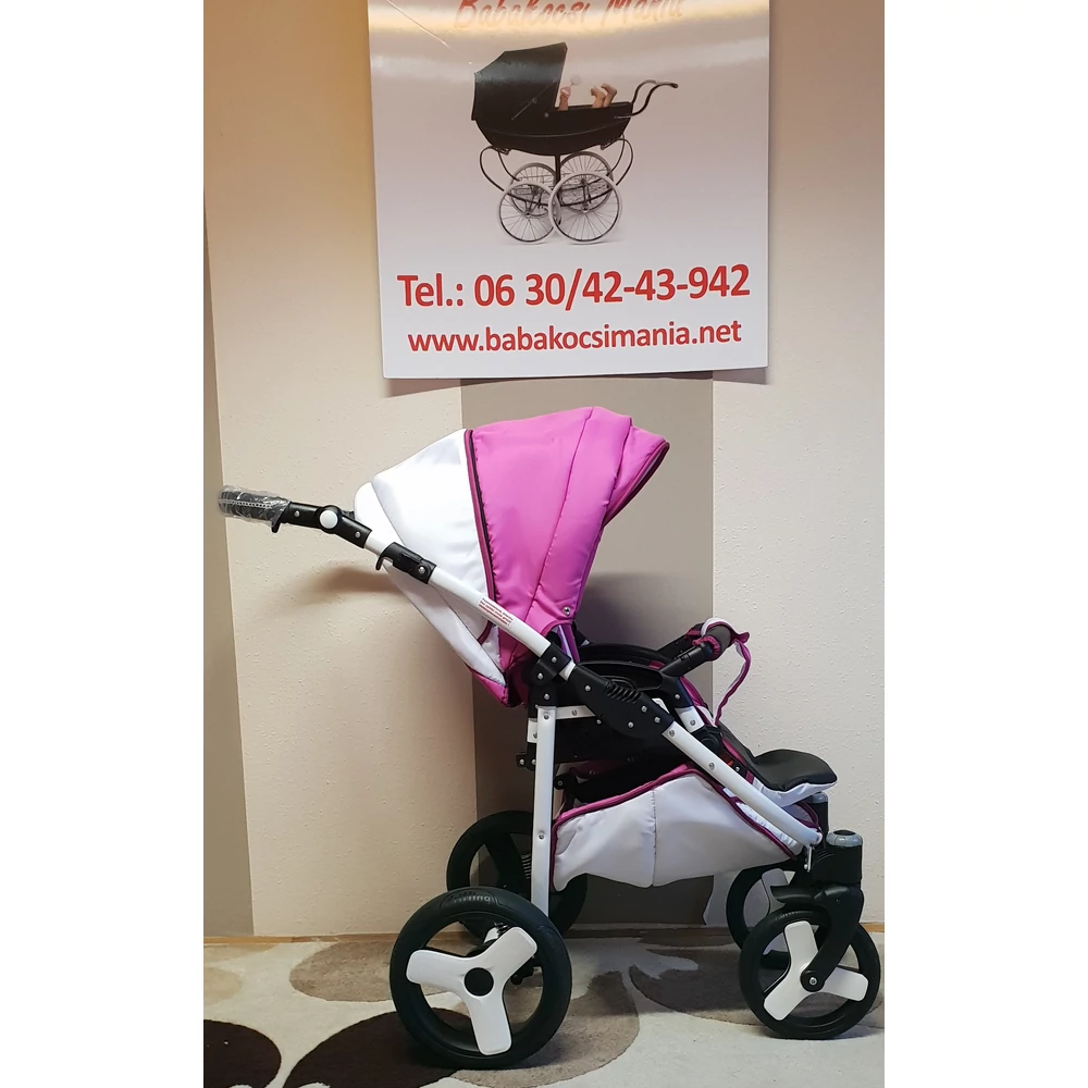 Berry Baby Lux 3in1 babakocsi szett (autós hordozóval és adapterrel): Z-10 -GÉL KERÉKSORRAL