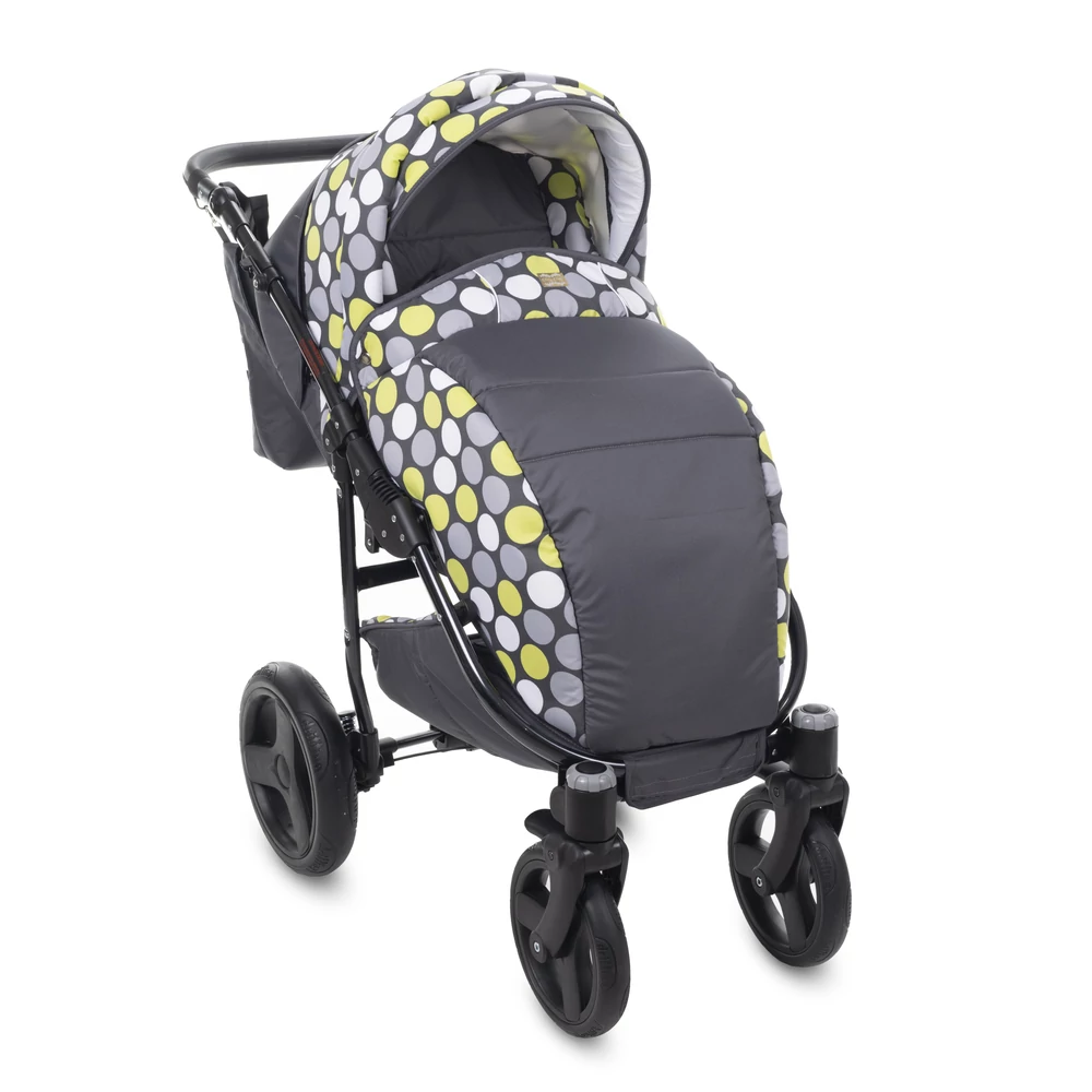 Berry Baby- LUX 3in1 babakocsi szett (autós hordozóval és adapterrel): Z-23 -GÉL KERÉKSORRAL