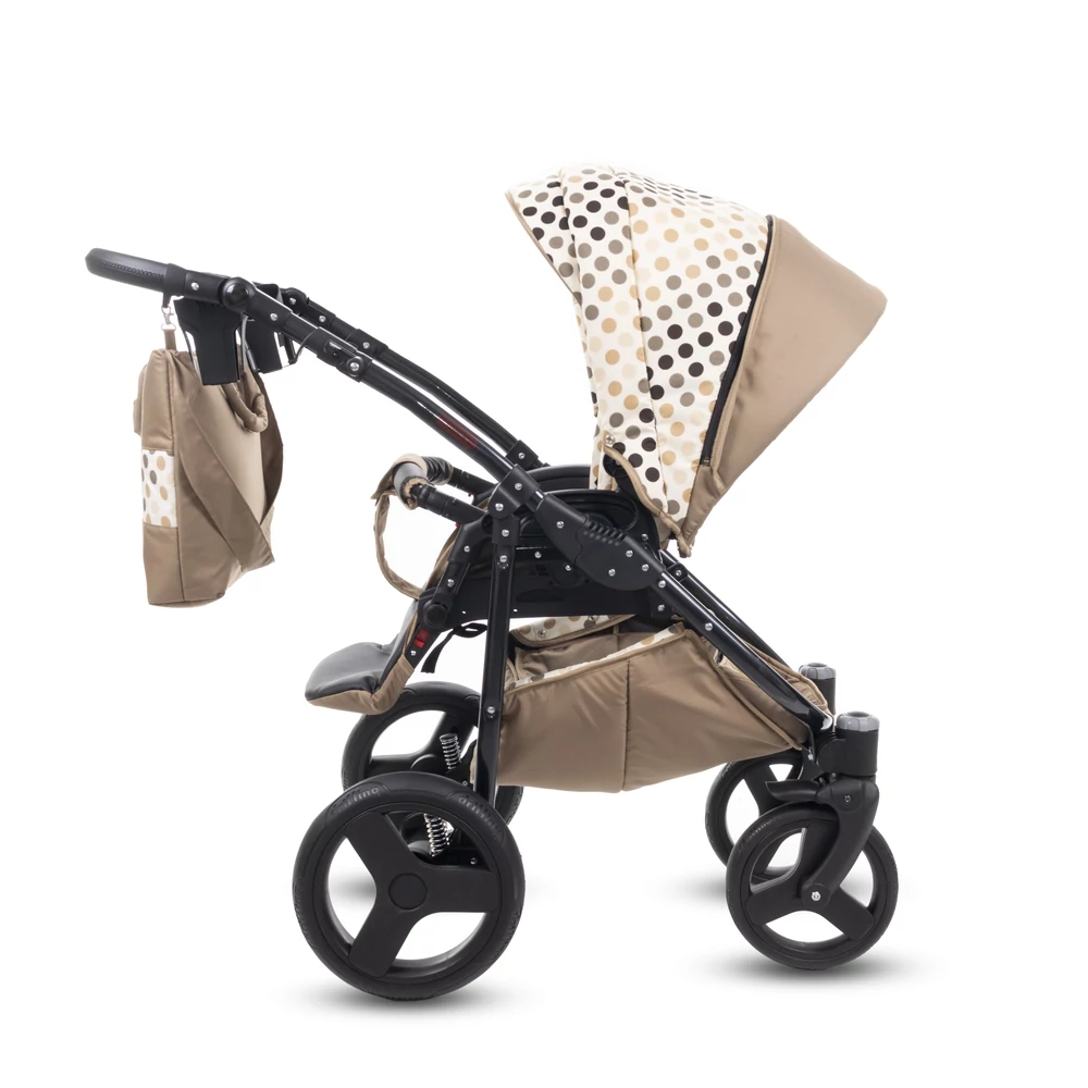 Berry Baby Lux 3in1 babakocsi szett (autós hordozóval és adapterrel): Z-26R- GÉL KERÉKSORRAL