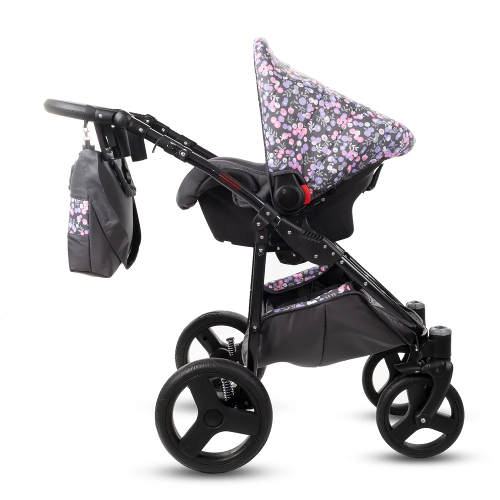 Berry Baby- LUX 3in1 babakocsi szett (autós hordozóval és adapterrel): Z-28