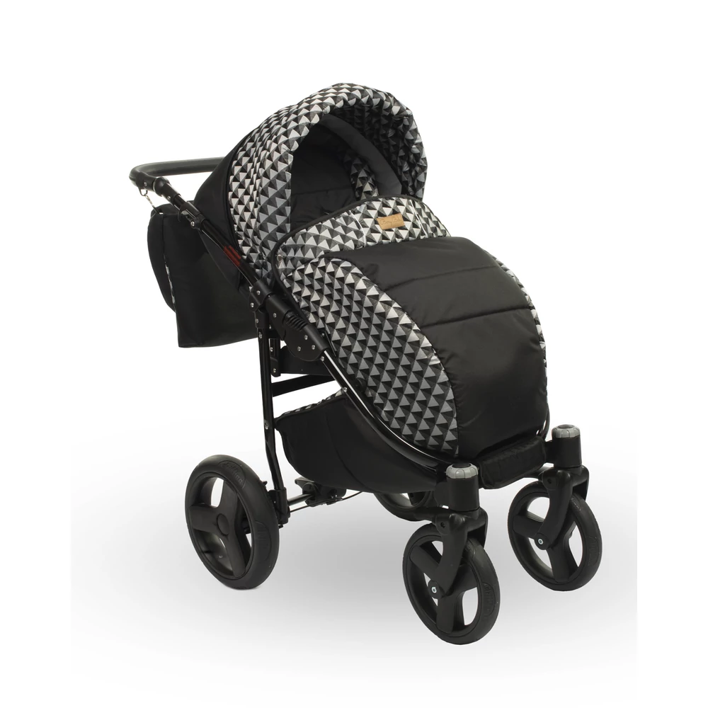Berry Baby Lux  3in1 babakocsi szett (autós hordozóval és adapterrel): Z-29 -GÉL KERÉKSORRAL