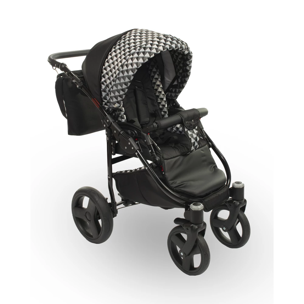 Berry Baby Lux  3in1 babakocsi szett (autós hordozóval és adapterrel): Z-29 -GÉL KERÉKSORRAL