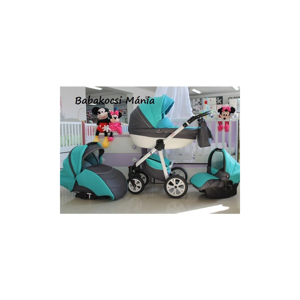 Berry Baby Macaron 3in1 multifunkciós babakocsi szett (autós hordozóval és adapterrel): M-14