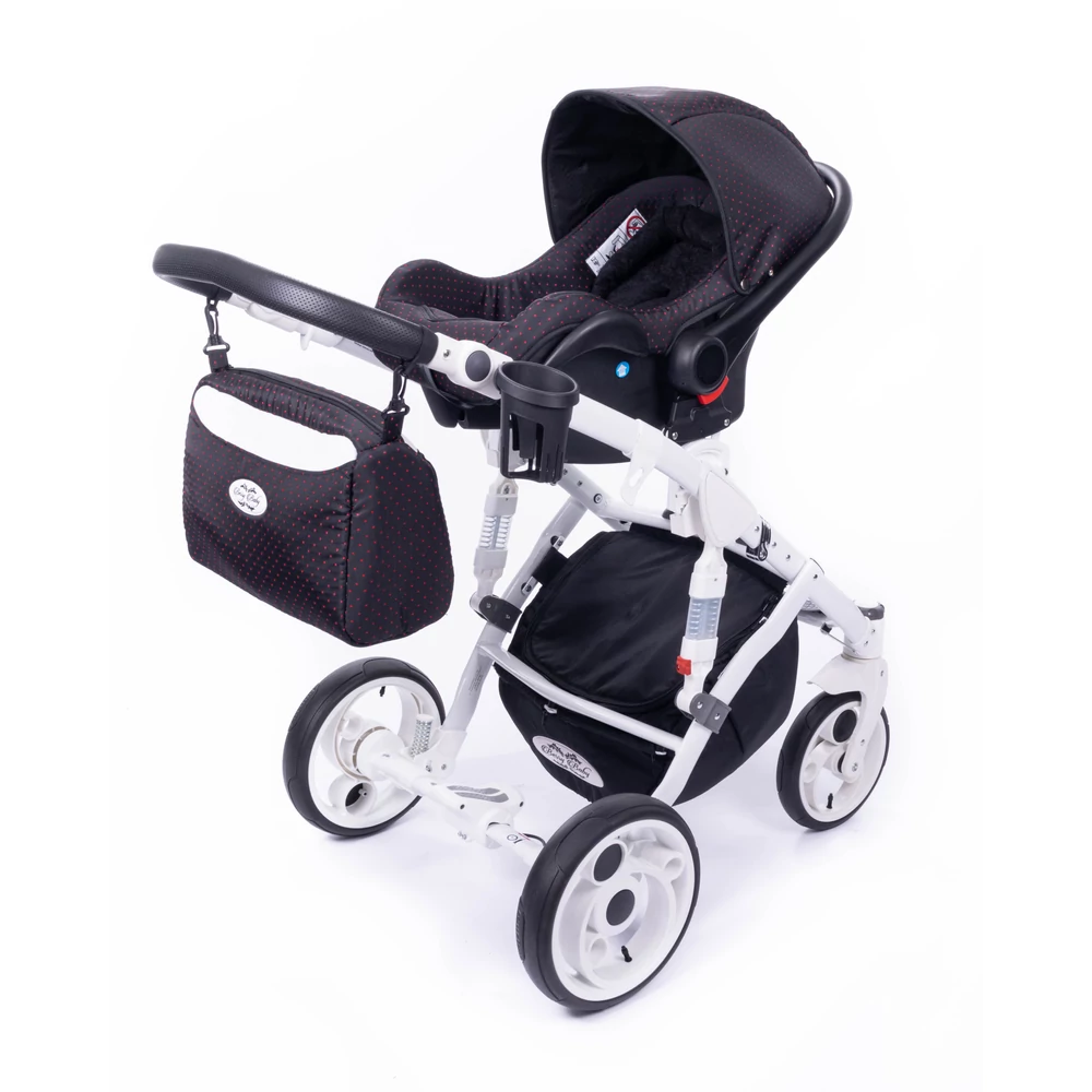 Berry Baby- MOON multifunkciós babakocsi szett - Black Cherry 3in1