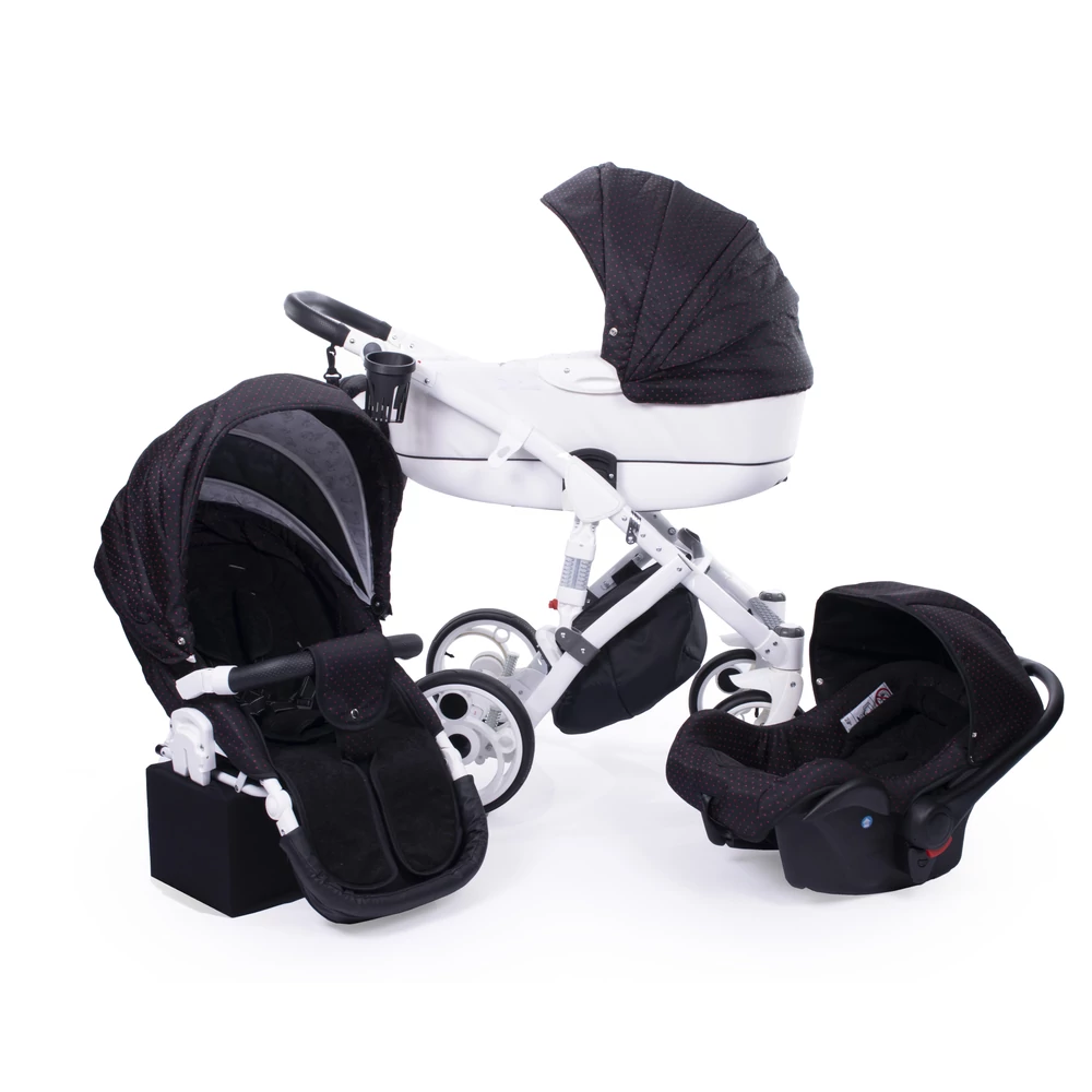 Berry Baby- MOON multifunkciós babakocsi szett - Black Cherry 3in1