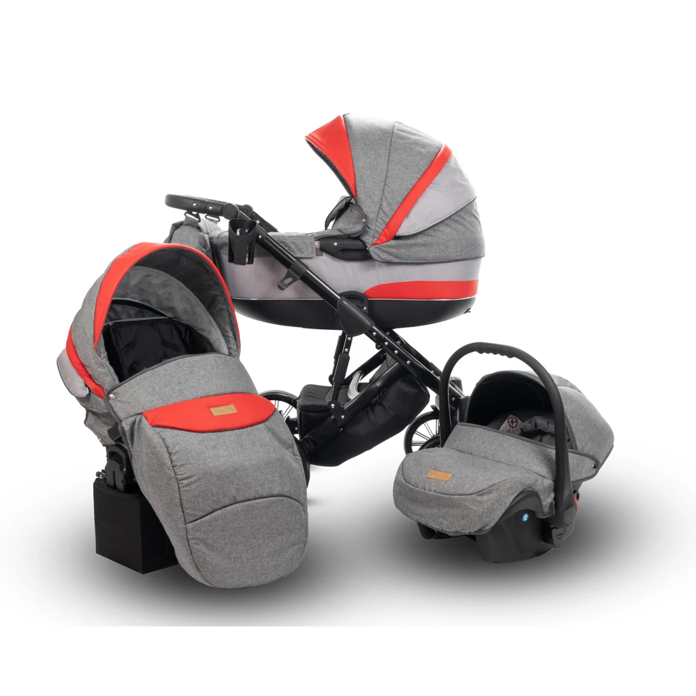 Babakocsi - Berry Baby Moon 3in1 - Red Rainbow