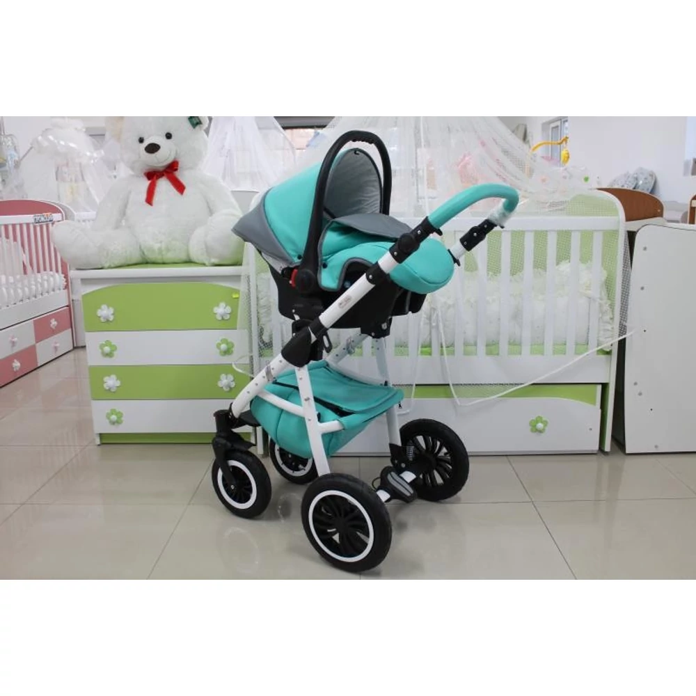Berry Baby - Sojan CAYENNE ECO bőr multifunkciós babakocsi szett: Marine