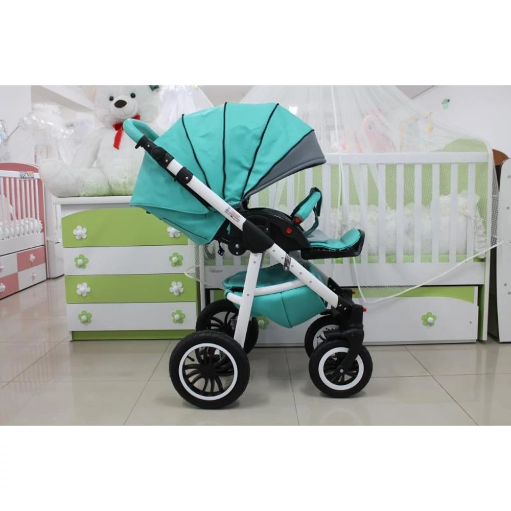 Berry Baby - Sojan CAYENNE ECO bőr multifunkciós babakocsi szett: Marine