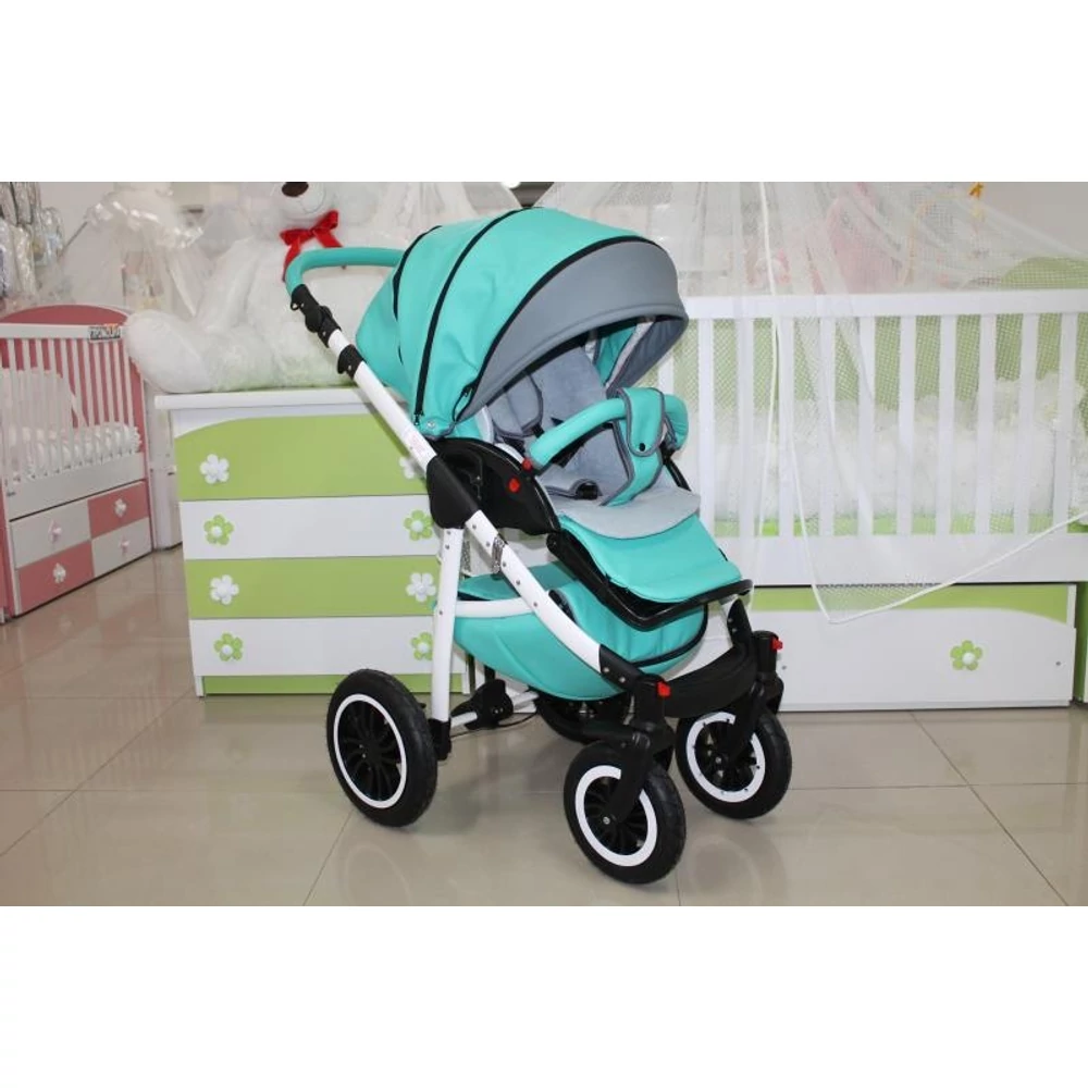 Berry Baby - Sojan CAYENNE ECO bőr multifunkciós babakocsi szett: Marine