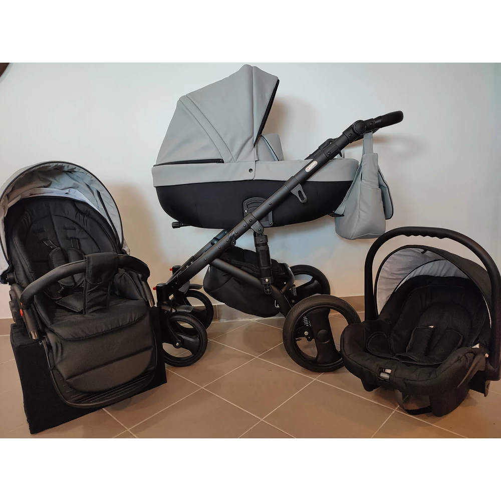 Babakocsi - Berry Baby Sojan Kuga 3in1 - Grey szürke