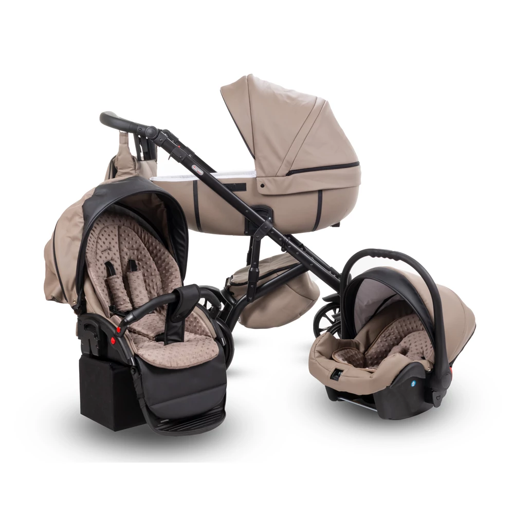 Multifunkciós babakocsi - Berry Baby Sojan Kuga Eco 3in1 - Natural Beige