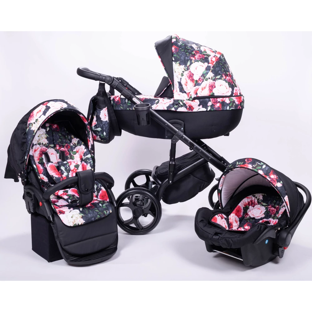 Babakocsi - Berry Baby Sojan Kuga 3in1 - Rose