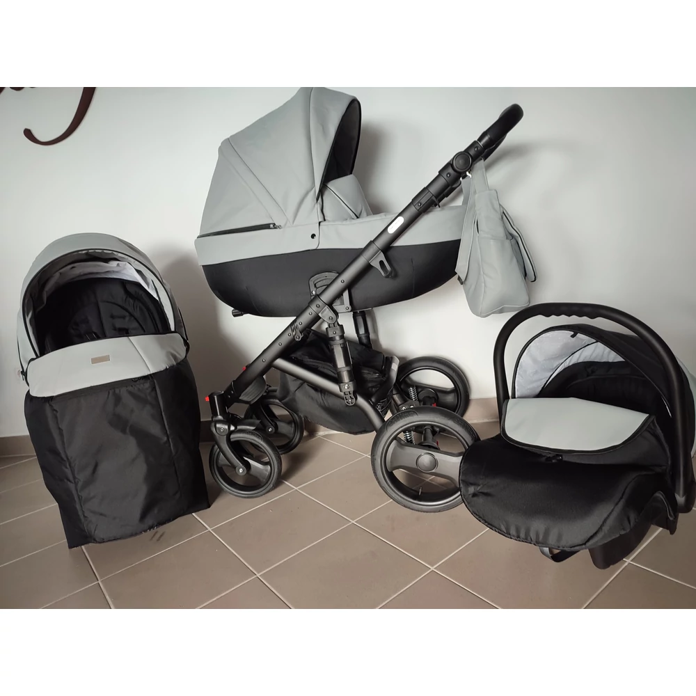 Babakocsi - Berry Baby Sojan Kuga 3in1 - Grey