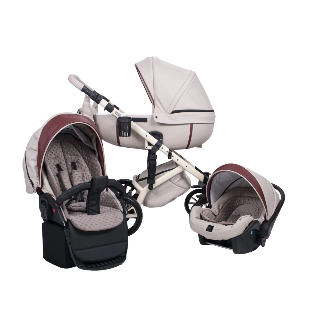 Babakocsi - Berry Baby Sojan Kuga Eco 3in1 - Burgundy Line