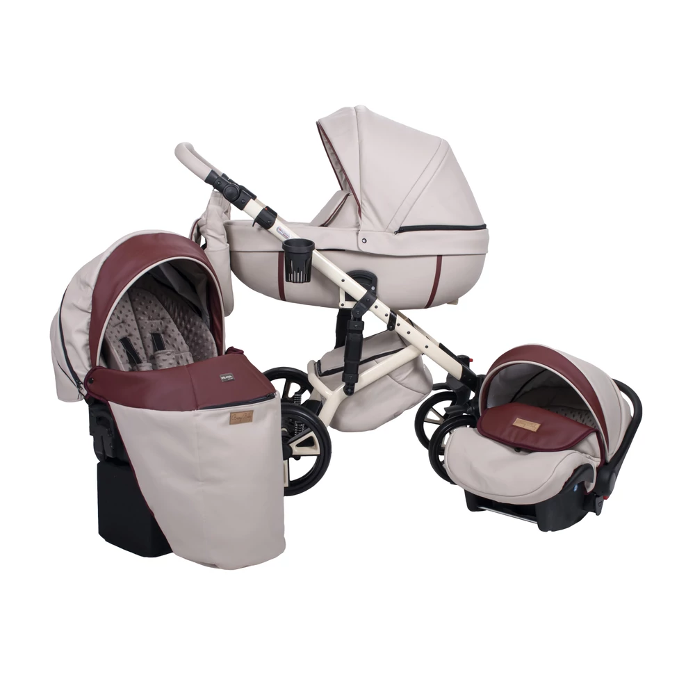 Babakocsi - Berry Baby Sojan Kuga Eco 3in1 - Burgundy Line