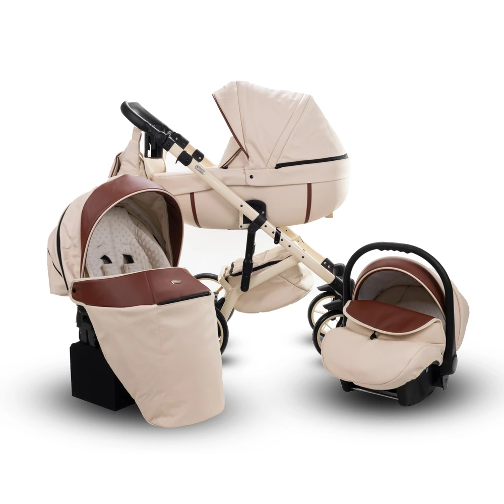 Babakocsi - Berry Baby Sojan Kuga Eco 3in1 - Crem