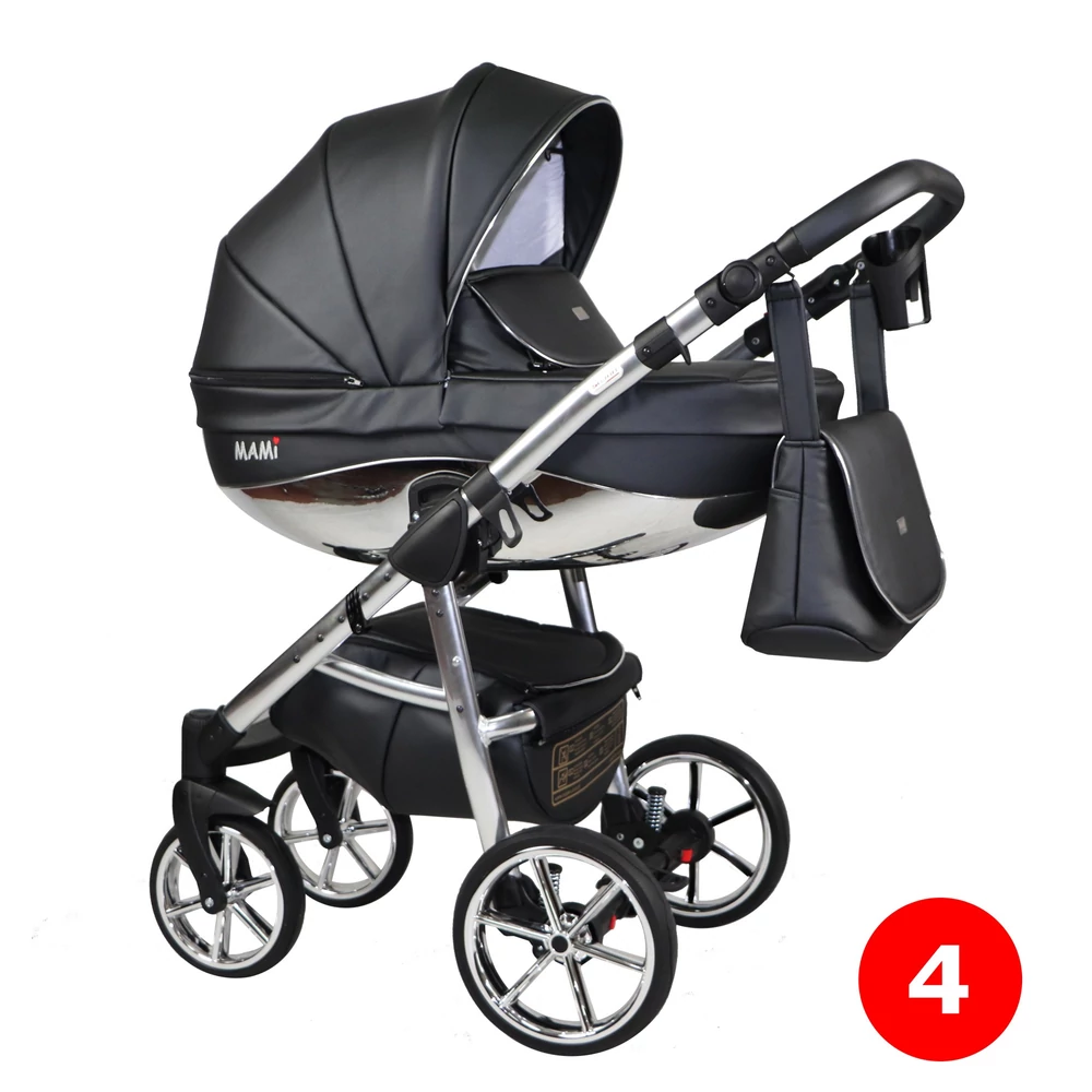 Sojan Mami Exclusive multifunkciós babakocsi: fekete