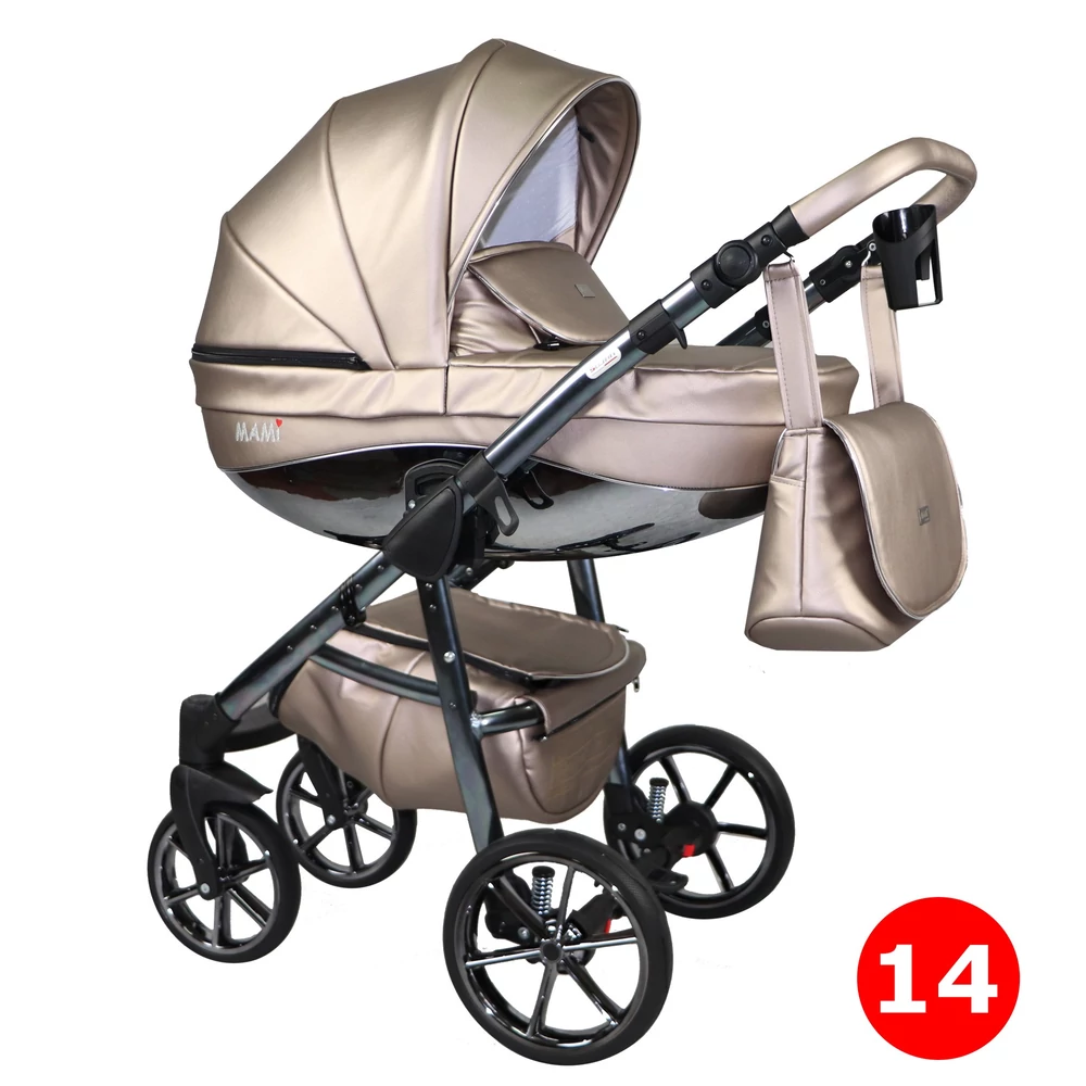 Sojan Mami Exclusive multifunkciós babakocsi: világos bronz