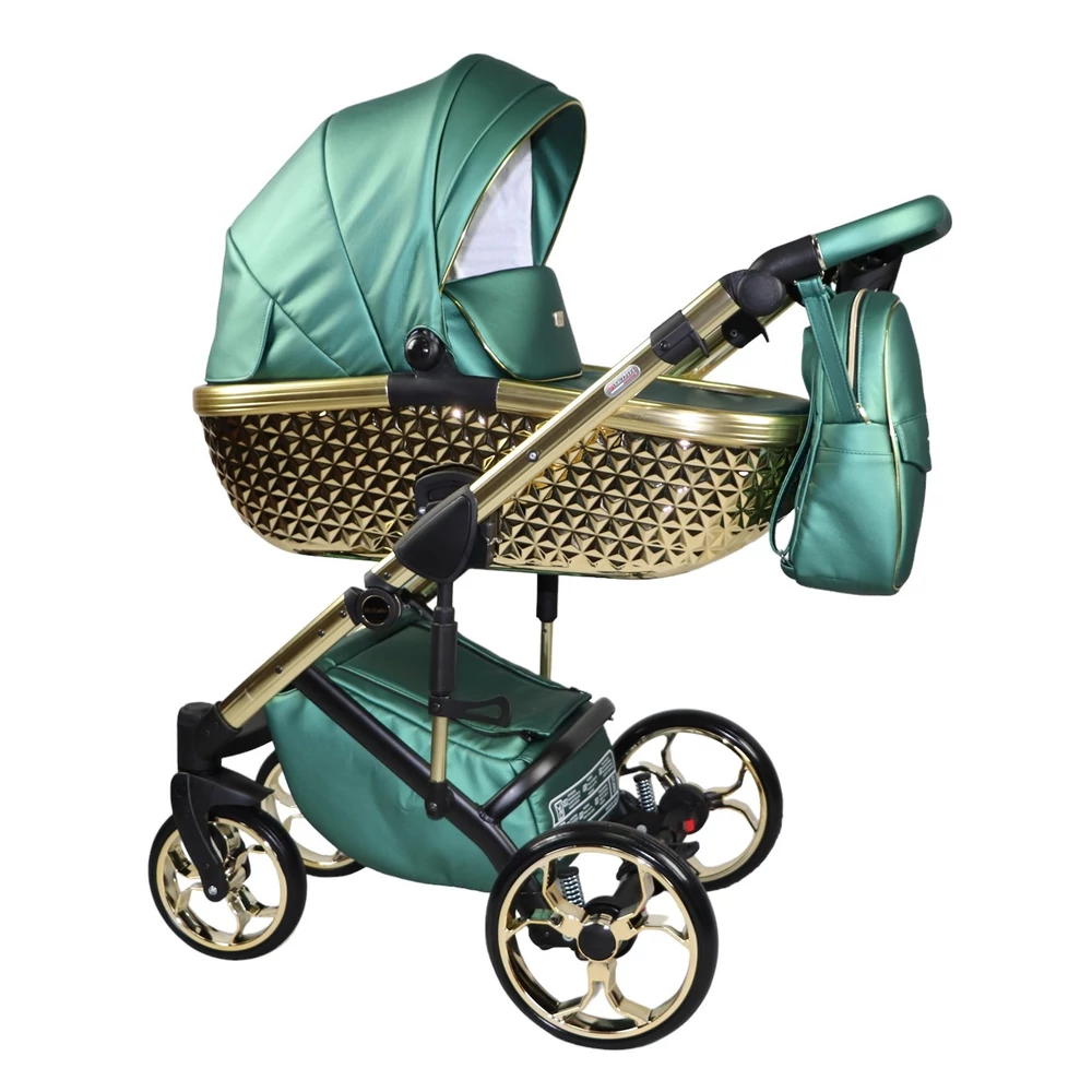 Sojan Ritmo Extra multifunkciós babakocsi: zöld eco bőr