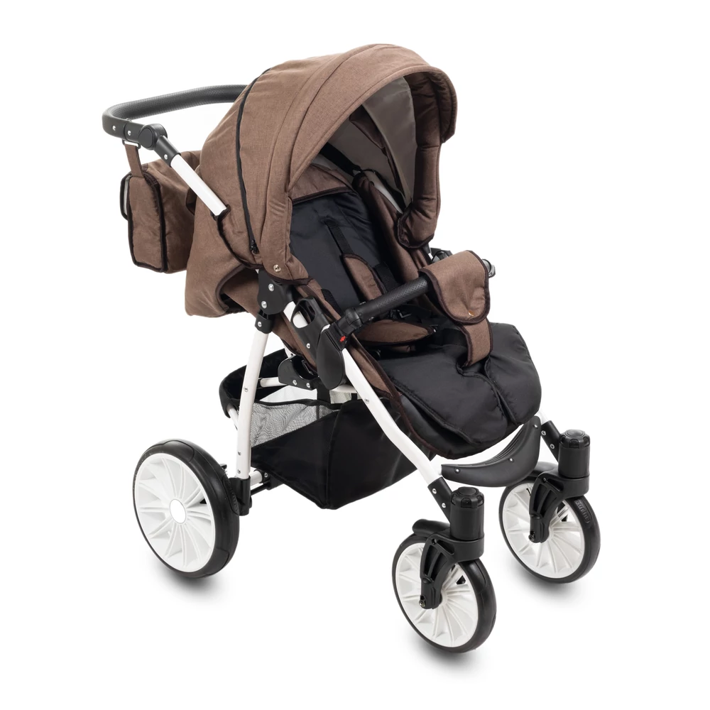 Prémium sportbabakocsi – Berry Baby Active - Barna len
