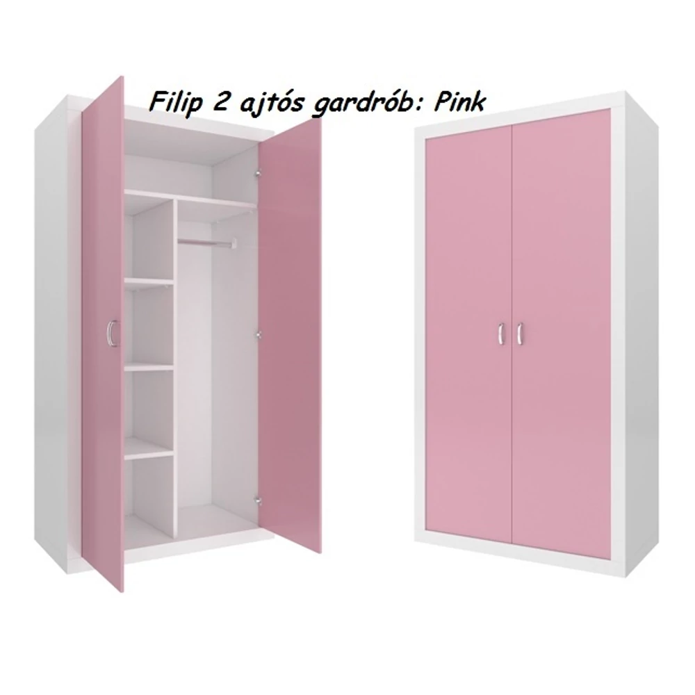 Gardrób – rózsaszín – Filip Color