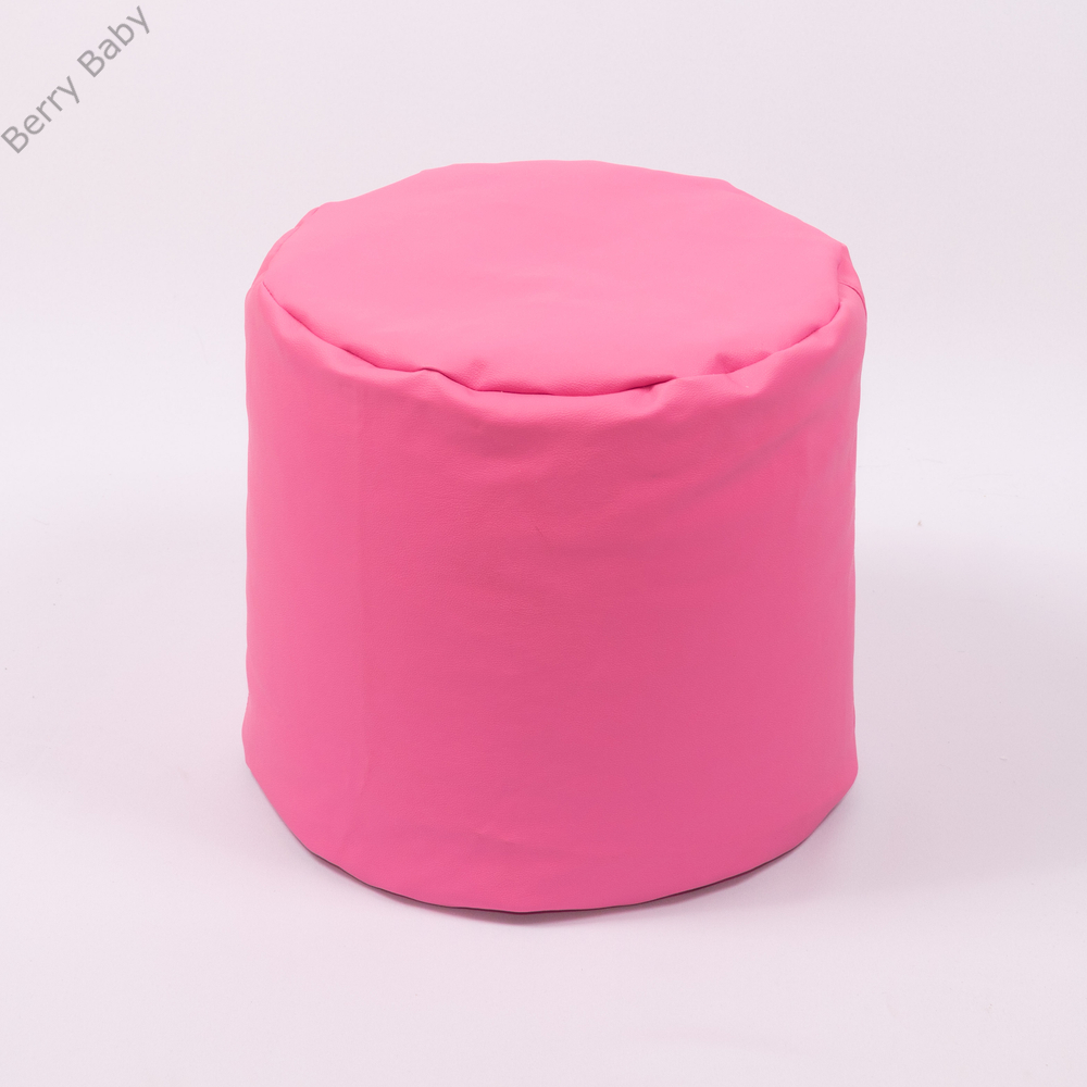 Babzsák puff – pink Eco bőr