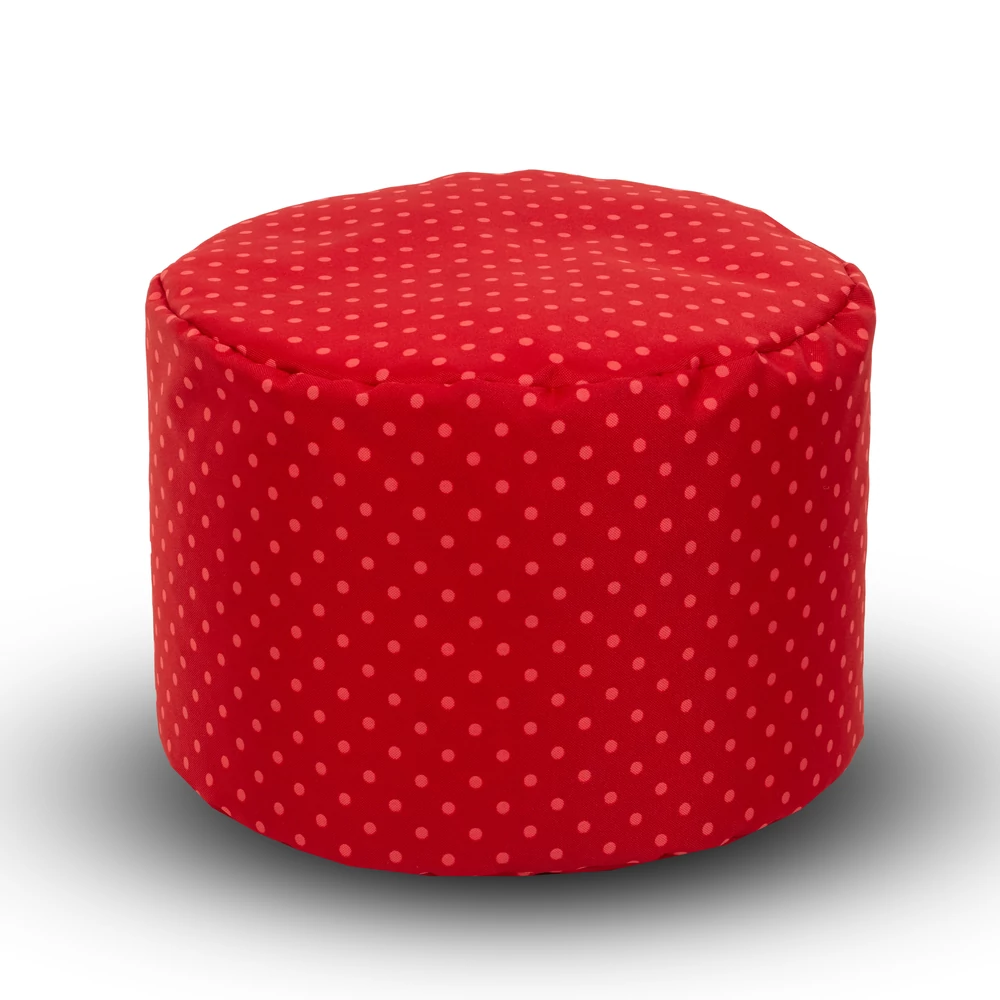 Babzsák puff - piros pöttyös