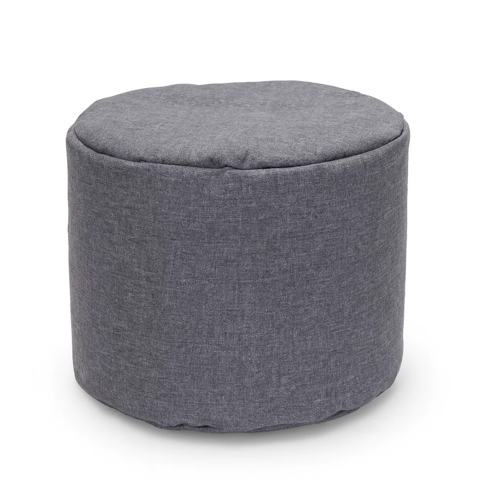 Babzsák puff - grafit len mintázat