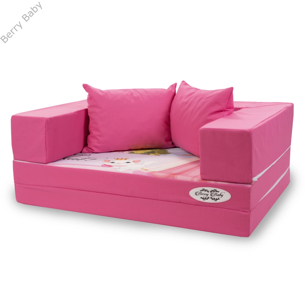 Berry Baby DIAMOND szivacs kanapéágy gyerek méretben: pink Princess 2