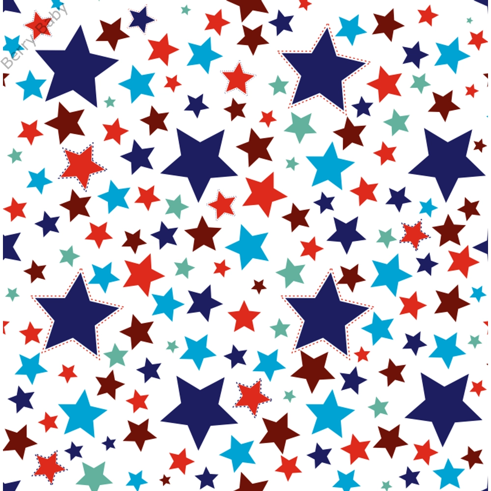 Berry Baby DIAMOND szivacs kanapéágy gyerek méretben: sötétkék Blue Stars csillagos 2