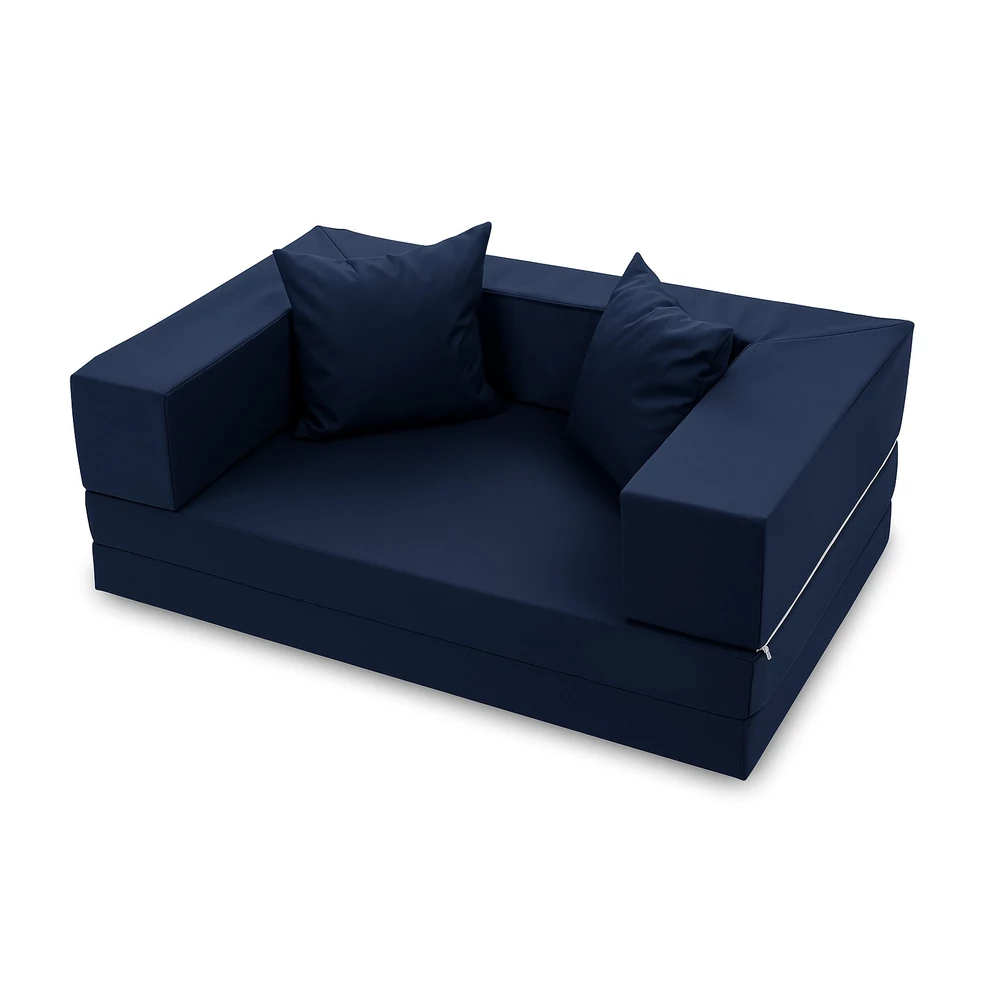 Szivacs kanapéágy - felnőtt méret - indigó