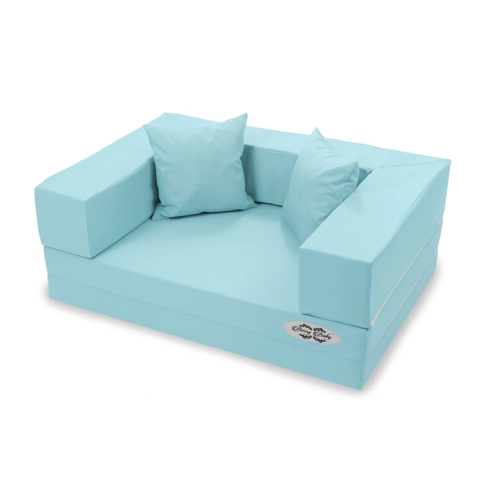 Szivacs kanapéágy - hempergő gyerek méret - babakék Wextra